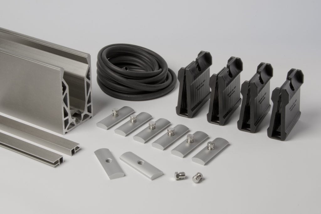 Frameless Glass Balustrade Base fix (Posi Glaze) 1m Balustrade Superstore