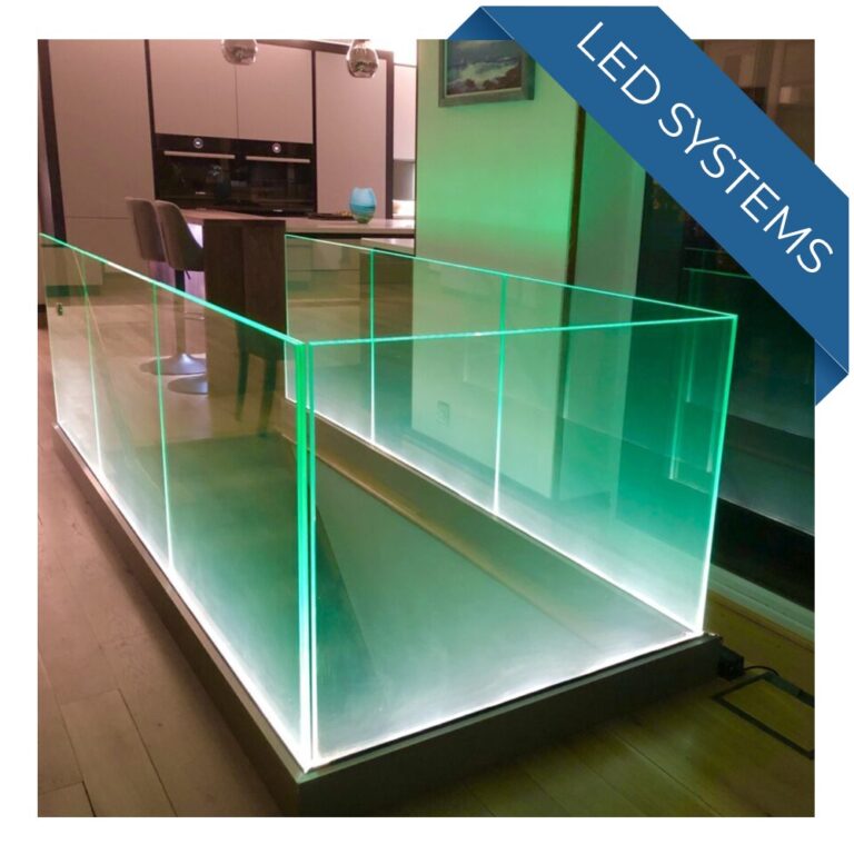 Toughened & Laminated Clear Safety Glass Balustrade Panels 17.5mm Thick